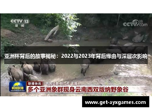 亚洲杯背后的故事揭秘:2022与2023年背后缘由与深层次影响 亚洲杯背后的故事揭秘:2022与2023年背后缘由与深层次影响