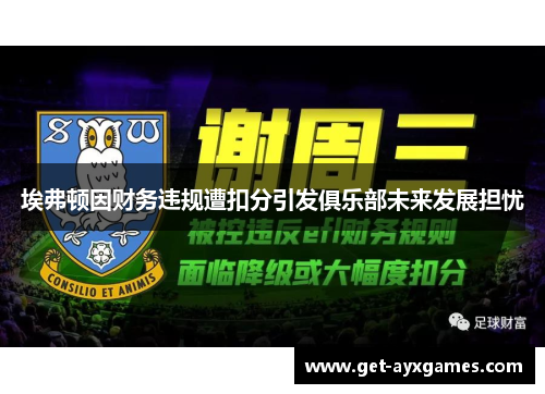 埃弗顿因财务违规遭扣分引发俱乐部未来发展担忧 埃弗顿因财务违规遭扣分引发俱乐部未来发展担忧